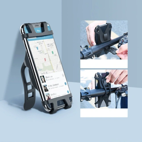 Uchwyt rowerowy UGREEN LP116 silikonowy na kierownicę czarny