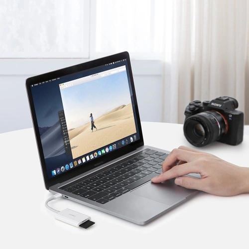 Czytnik kart SD/microSD/TF UGREEN CM265 USB-C 3.2 Gen 1 biały