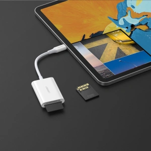 Wholesale UGREEN CM265 memory card reader OTG SD 4.0 / micro SD (TF) 4.0 (UHS-II, UHS-2 - 280 MBps) to USB Type C 3.2 Gen 1 white - UGR1338WHT - {ean13} - Hurt