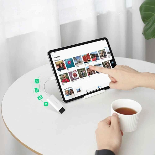 Czytnik kart SD/microSD/TF UGREEN CM265 USB-C 3.2 Gen 1 biały