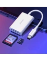 Wholesale UGREEN CM265 memory card reader OTG SD 4.0 / micro SD (TF) 4.0 (UHS-II, UHS-2 - 280 MBps) to USB Type C 3.2 Gen 1 white - UGR1338WHT - {ean13} - Hurt