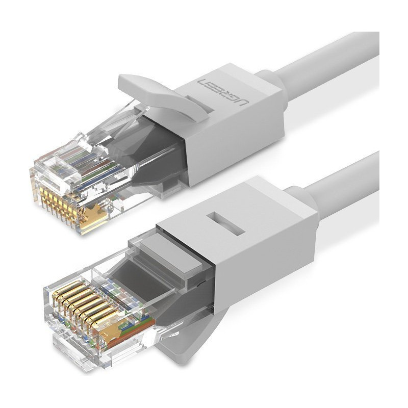 Hurtownia Ugreen - 6957303821747 - UGR1339WHT - Kabel sieciowy UGREEN NW102 Ethernet patchcord RJ45 Cat 6 UTP 1000Mbps 1m biały - B2B homescreen