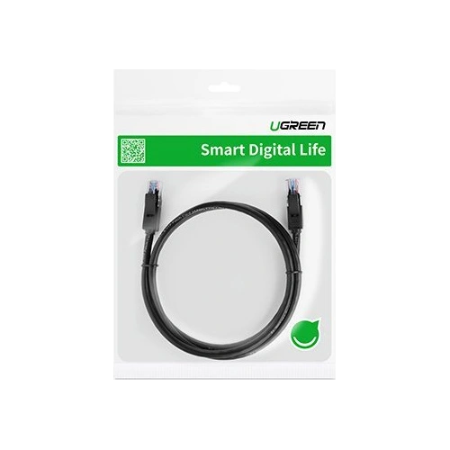 Kabel sieciowy UGREEN NW102 Ethernet patchcord RJ45 Cat 6 UTP 1000Mbps 1m biały