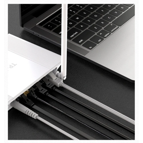 Kabel sieciowy UGREEN NW102 Ethernet patchcord RJ45 Cat 6 UTP 1000Mbps 1m biały