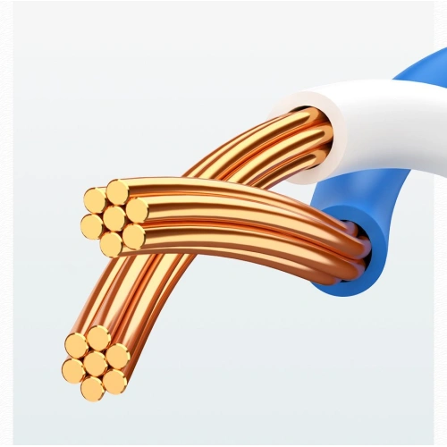 Kabel sieciowy UGREEN NW102 Ethernet  patchcord RJ45 Cat 6 UTP 1000Mbps 5m biały