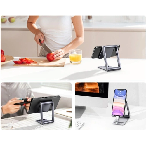 Podstawka na telefon/tablet UGREEN LP263 aluminiowa szary