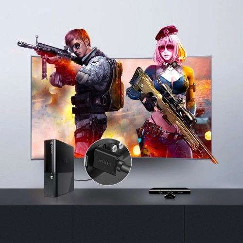 Kabel UGREEN HD104 HDMI 1.4 4K 30 Hz 3D 10 m czarny