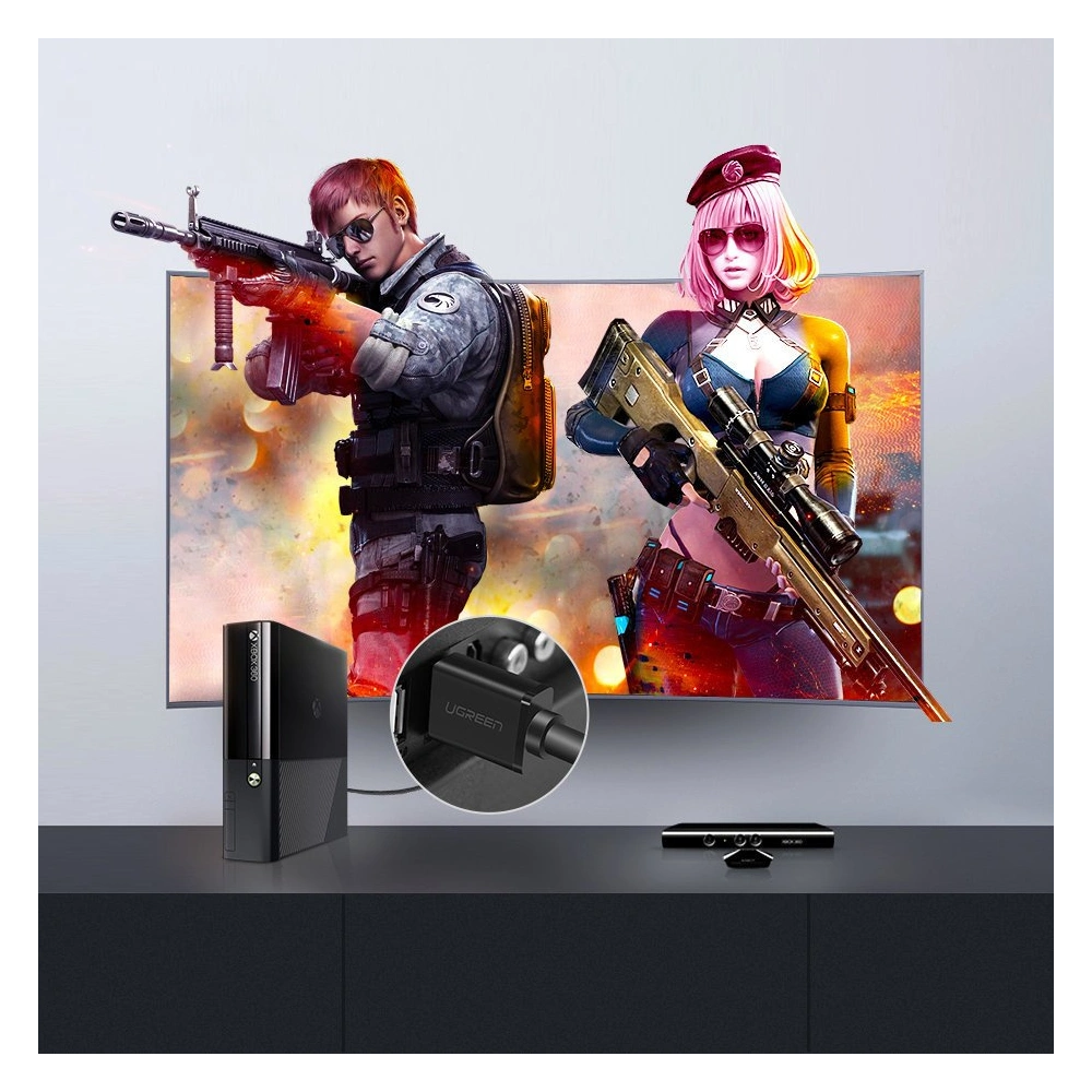 Hurtownia GSM - Kabel UGREEN HD104 HDMI 1.4 4K 30 Hz 3D 10 m černý - UGR1342BLK - {ean13} - Hurt