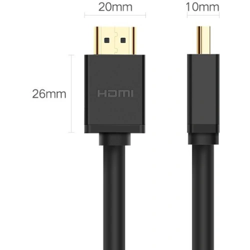 Kabel UGREEN HD104 HDMI 1.4 4K 30 Hz 3D 10 m czarny