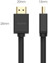 Hurtownia GSM - Kabel UGREEN HD104 HDMI 1.4 4K 30 Hz 3D 10 m czarny - UGR1342BLK - {ean13} - Hurt