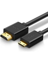 Kabel UGREEN HD108 HDMI (męski) - mini HDMI (męski) 3D Ethernet ARC 1m czarny