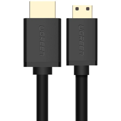 Kabel UGREEN HD108 HDMI (męski) - mini HDMI (męski) 3D Ethernet ARC 1m czarny