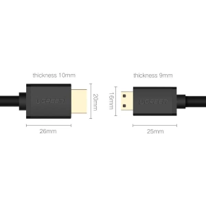 Hurtownia GSM - Kabel UGREEN HD108 HDMI (męski) - mini HDMI (męski) 3D Ethernet ARC 1m czarny - UGR1343BLK - {ean13} - Hurt