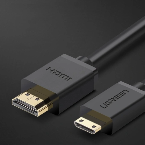 Kabel UGREEN HD108 HDMI (męski) - mini HDMI (męski) 3D Ethernet ARC 1m czarny