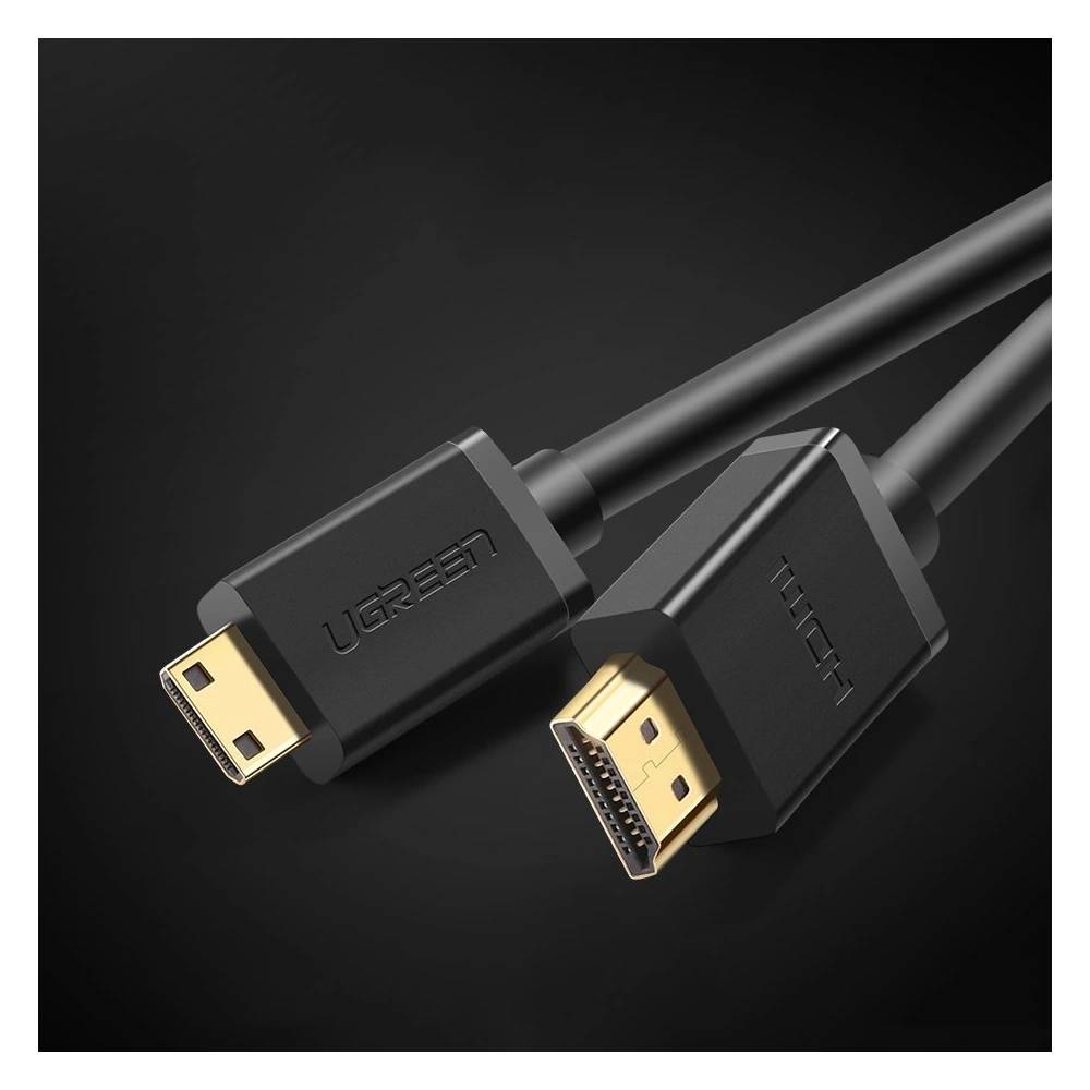 Hurtownia GSM - Kabel UGREEN HD108 HDMI (samec) - mini HDMI (samec) 3D Ethernet ARC 1m černý - UGR1343BLK - {ean13} - Hurt