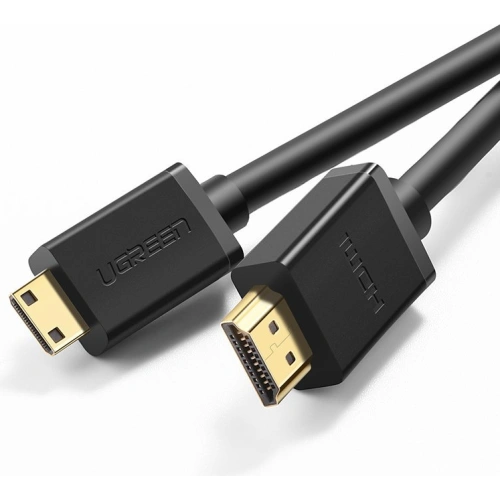 Kabel UGREEN HD108 HDMI (męski) - mini HDMI (męski) 3D Ethernet ARC 1m czarny