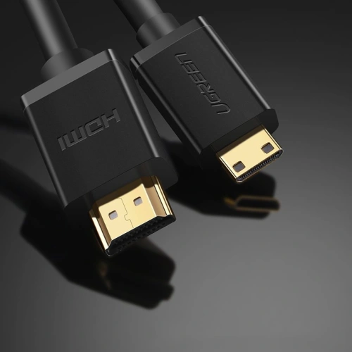 Kabel UGREEN HD108 HDMI (męski) - mini HDMI (męski) 3D Ethernet ARC 1m czarny