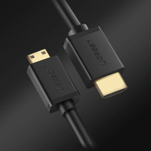 Kabel UGREEN HD108 HDMI (męski) - mini HDMI (męski) 3D Ethernet ARC 1m czarny