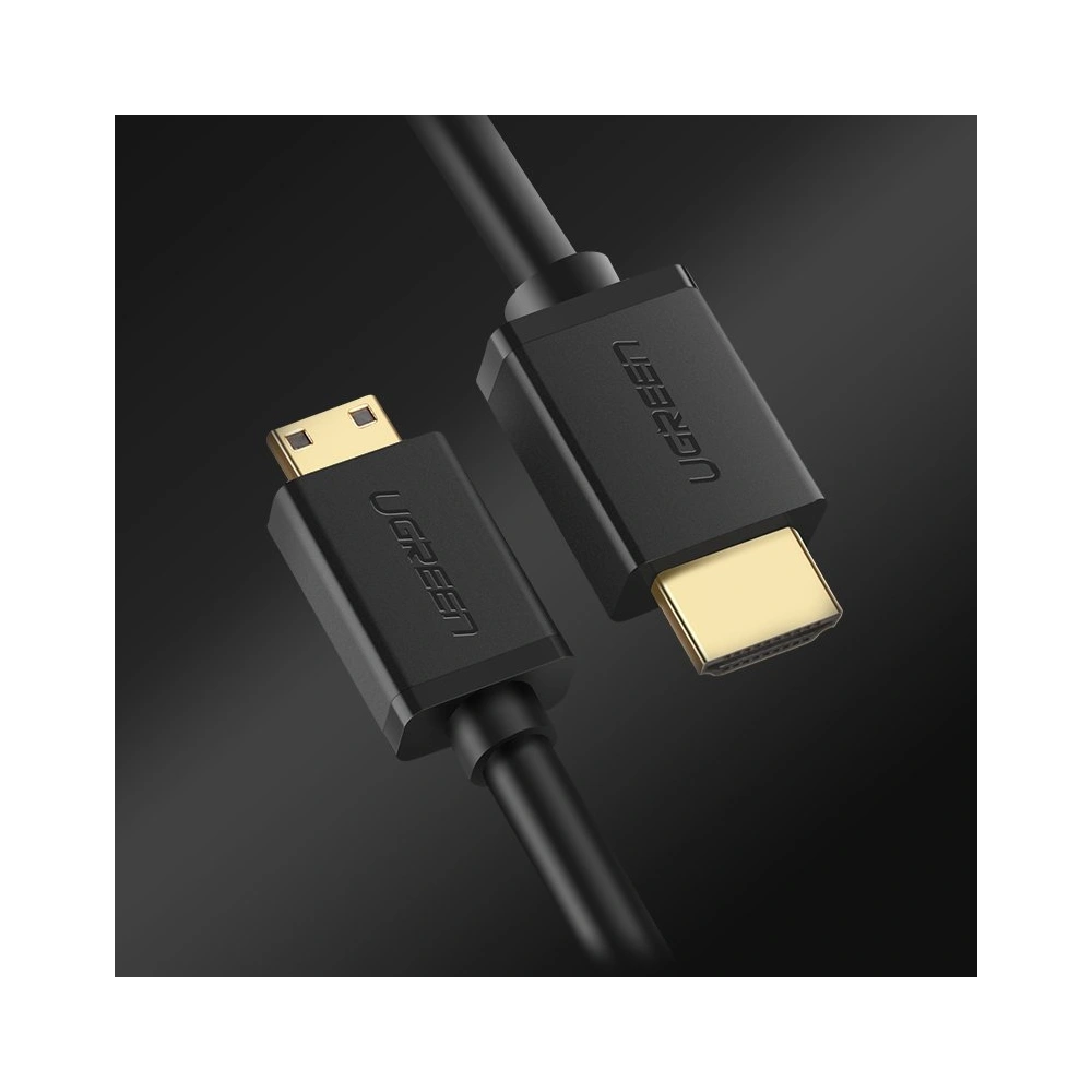 Hurtownia GSM - Kabel UGREEN HD108 HDMI (samec) - mini HDMI (samec) 3D Ethernet ARC 1m černý - UGR1343BLK - {ean13} - Hurt