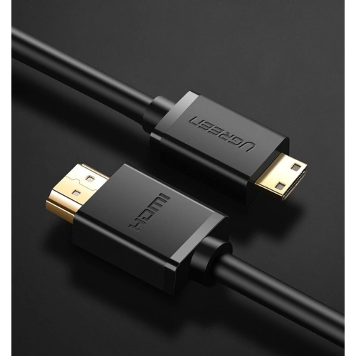 Kabel UGREEN HD108 HDMI (męski) - mini HDMI (męski) 3D Ethernet ARC 1m czarny