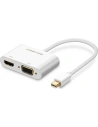 Adaptér UGREEN MD108 HDMI / VGA - mini DisplayPort 4K@30Hz FullHD 1080p bílý