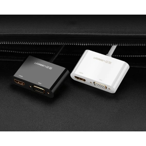 Hurtownia GSM - Adapter UGREEN MD108 HDMI / VGA - mini DisplayPort 4K@30Hz FullHD 1080p biały - UGR1344WHT - {ean13} - Hurt