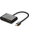 Adaptér UGREEN MD108 HDMI / VGA - mini DisplayPort 4K@30 Hz Full HD 1080p černý