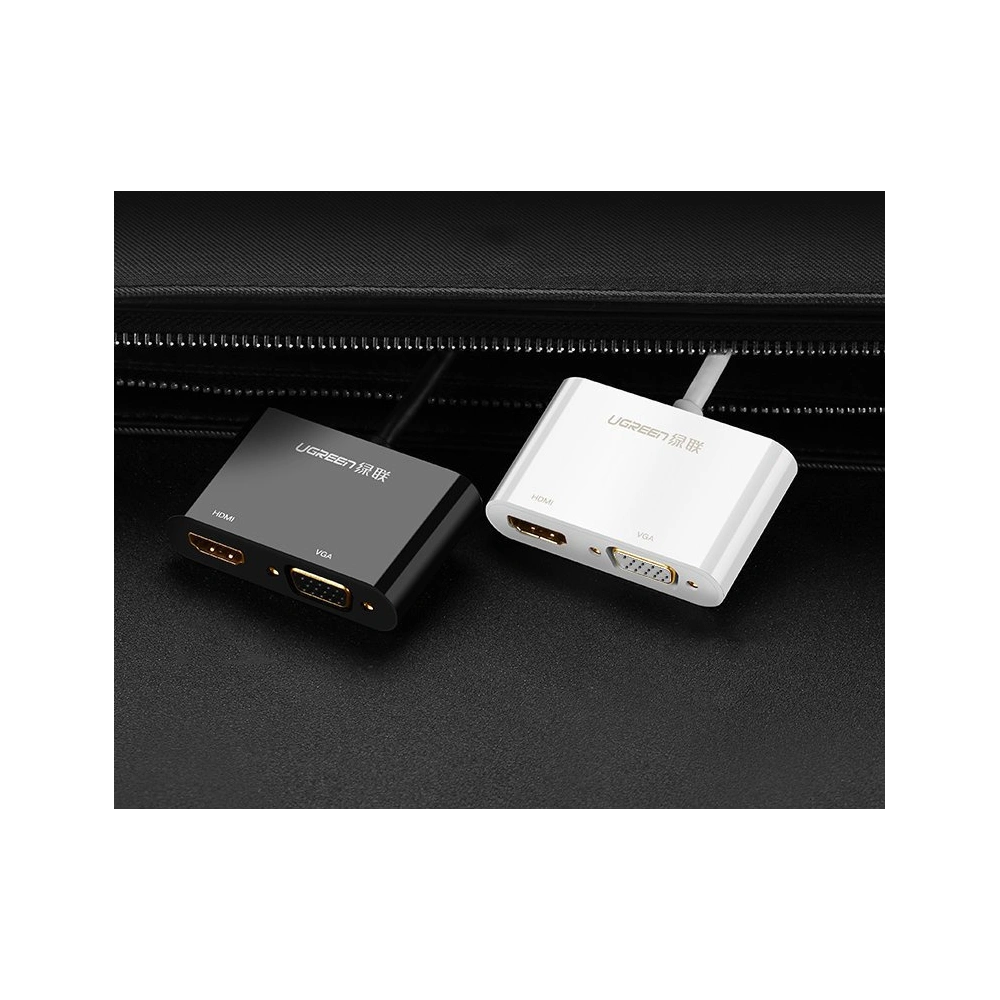 Hurtownia GSM - Adaptér UGREEN MD108 HDMI / VGA - mini DisplayPort 4K@30 Hz Full HD 1080p černý - UGR1345BLK - {ean13} - Hurt