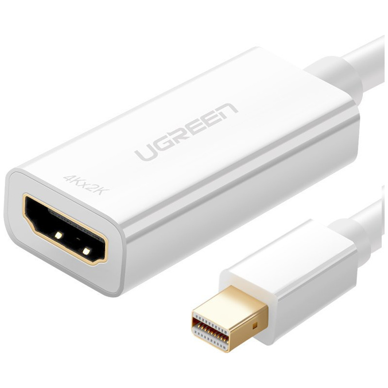 Ugreen Distributor - 6957303814602 - UGR1346WHT - UGREEN MD112 adapter cable FHD (1080p) HDMI (female) - Mini DisplayPort (male - Thunderbolt 2.0) white - B2B homescreen