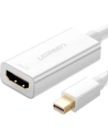 Adapter UGREEN MD112 FHD (1080p) HDMI (żeński) - Mini DisplayPort (męski - Thunderbolt 2.0) biały