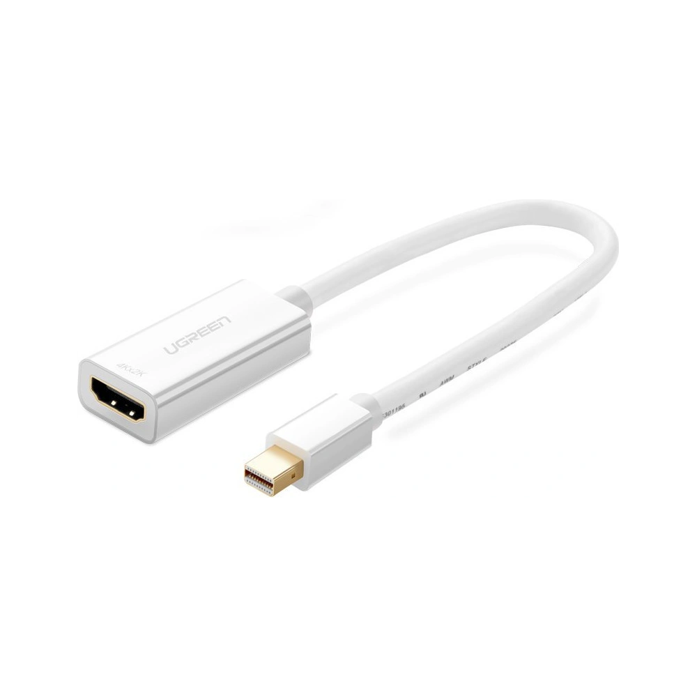 Hurtownia GSM - Adaptér UGREEN MD112 FHD (1080p) HDMI (ženský) - Mini DisplayPort (mužský - Thunderbolt 2.0) bílý - UGR1346WHT - {ean13} - Hurt