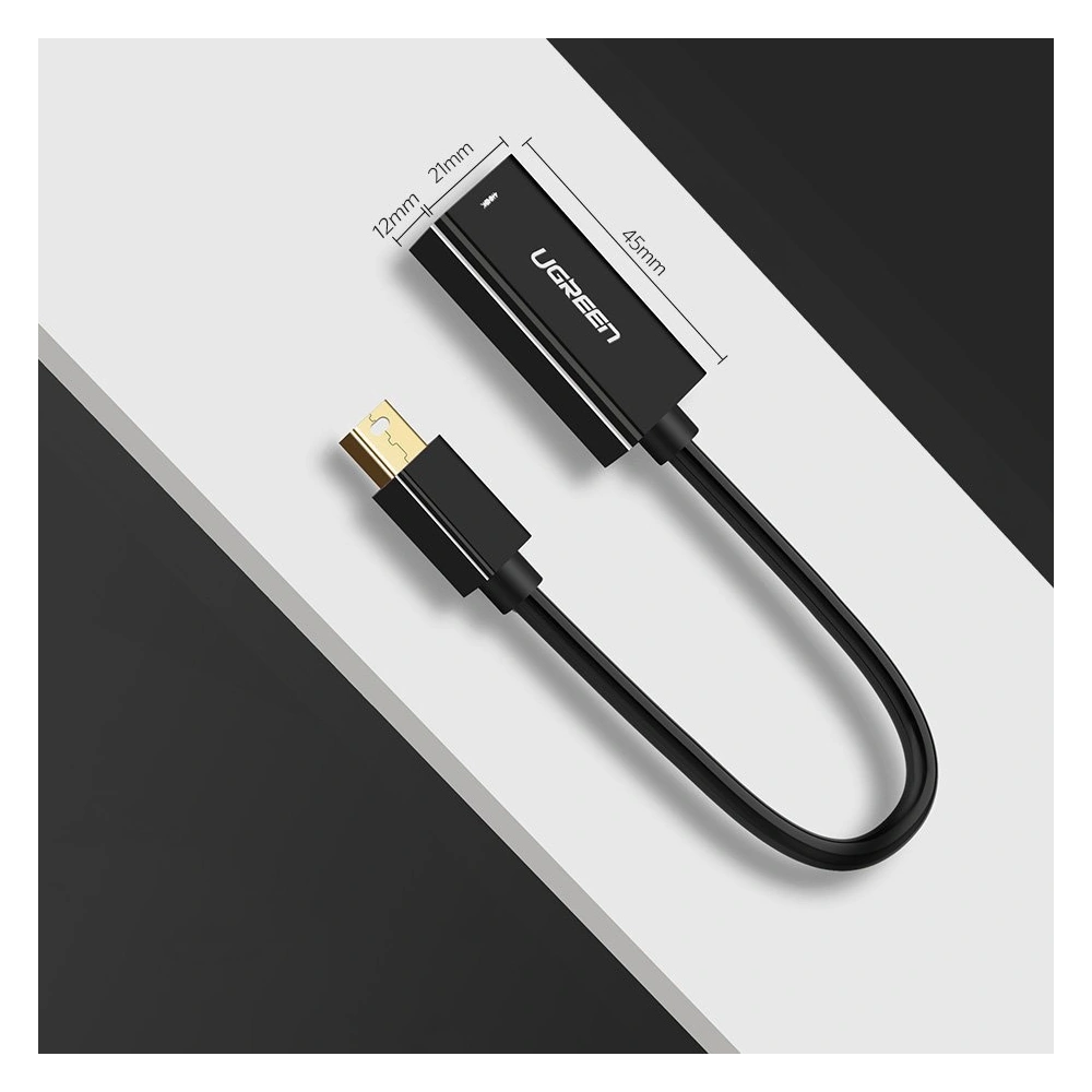 Hurtownia GSM - Adaptér UGREEN MD112 FHD (1080p) HDMI (ženský) - Mini DisplayPort (mužský - Thunderbolt 2.0) bílý - UGR1346WHT - {ean13} - Hurt