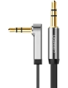 UGREEN AV119 flat angled cable AUX audio cable 3.5 mm mini jack 0.5 m black