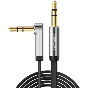 Wholesale UGREEN AV119 flat angled cable AUX audio cable 3.5 mm mini jack 0.5 m black - UGR1347BLK - {ean13} - Hurt