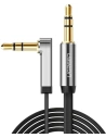 Hurtownia GSM - Úhlový plochý kabel UGREEN AV119 audio AUX 3,5mm mini jack 0,5m černý - UGR1347BLK - {ean13} - Hurt