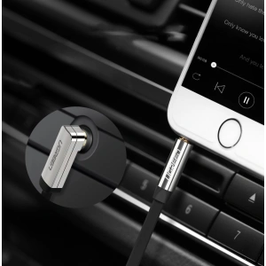 Wholesale UGREEN AV119 flat angled cable AUX audio cable 3.5 mm mini jack 0.5 m black - UGR1347BLK - {ean13} - Hurt