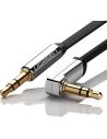 Wholesale UGREEN AV119 flat angled cable AUX audio cable 3.5 mm mini jack 0.5 m black - UGR1347BLK - {ean13} - Hurt