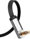 Hurtownia GSM - Úhlový plochý kabel UGREEN AV119 audio AUX 3,5mm mini jack 0,5m černý - UGR1347BLK - {ean13} - Hurt