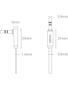 Wholesale UGREEN AV119 flat angled cable AUX audio cable 3.5 mm mini jack 0.5 m black - UGR1347BLK - {ean13} - Hurt