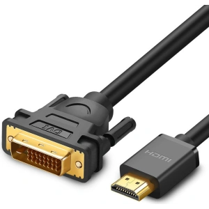 Hurtownia GSM - Kabel UGREEN HD106 DVI 24+1 pin (męski) - HDMI (męski) FHD 60Hz 1,5m czarny - UGR1348BLK - {ean13} - Hurt