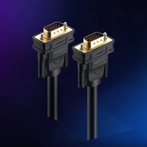 Hurtownia GSM - Kabel UGREEN VG101 VGA (męski) - VGA (męski) FHD 1,5m czarny - UGR1349BLK - {ean13} - Hurt