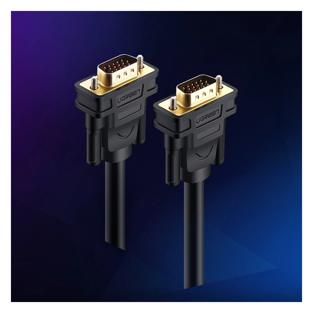 Hurtownia GSM - Kabel UGREEN VG101 VGA (samec) - VGA (samec) FHD 1,5m černý - UGR1349BLK - {ean13} - Hurt