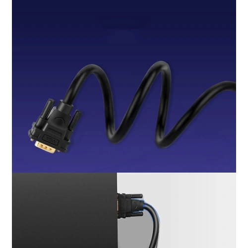Kabel UGREEN VG101 VGA (męski) - VGA (męski) FHD 1,5m czarny