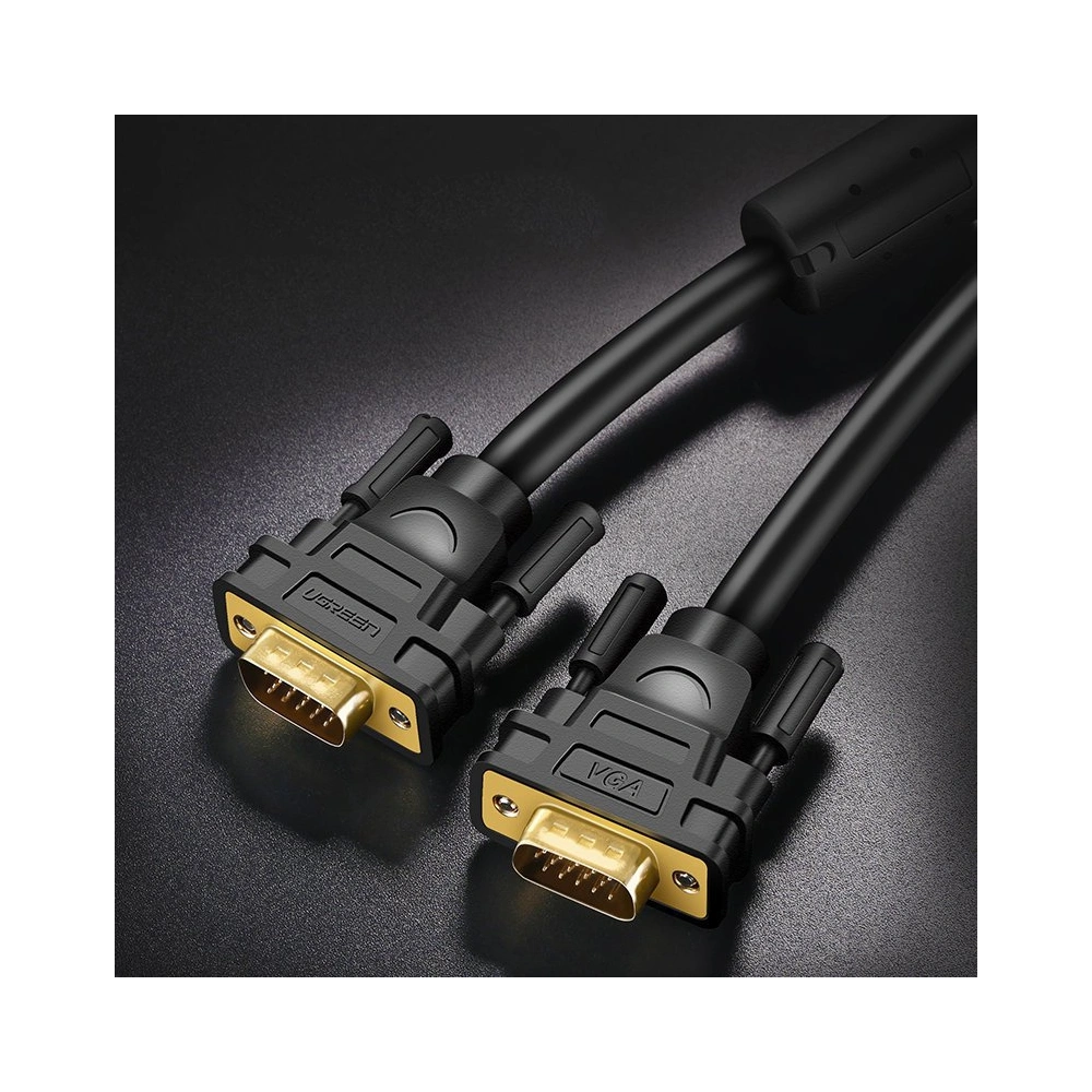 Hurtownia GSM - Kabel UGREEN VG101 VGA (samec) - VGA (samec) FHD 1,5m černý - UGR1349BLK - {ean13} - Hurt