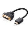 Wholesale UGREEN cable cable adapter adapter DVI 24 + 5 pin (female) - HDMI (male) 22 cm black - UGR1350BLK - {ean13} - Hurt