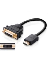 Hurtownia GSM - Kabel UGREEN DVI 24+5 pin (żeński) - HDMI (męski) 22cm czarny - UGR1350BLK - {ean13} - Hurt