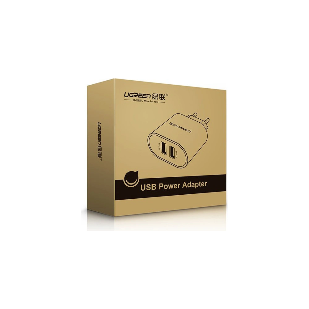 Hurtownia GSM - Síťová nabíječka UGREEN CD104 2x USB 3,4A bílá - UGR1351WHT - {ean13} - Hurt