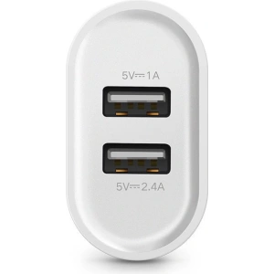 Ładowarka sieciowa UGREEN CD104 2x USB 3,4A biały