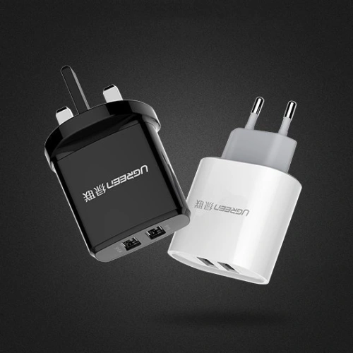 Ładowarka sieciowa UGREEN CD104 2x USB 3,4A biały