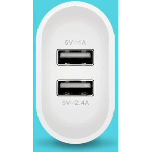 Ładowarka sieciowa UGREEN CD104 2x USB 3,4A biały